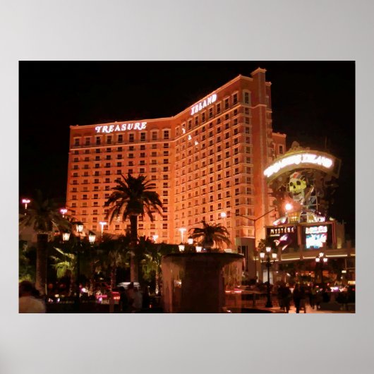 Schatzinsel Las Vegas Vector Grafikplakat Poster (Vorne)