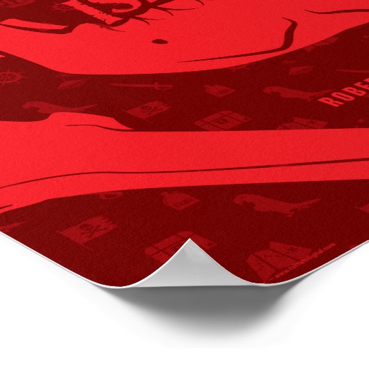 Schatzinsel Literarisches Poster (Ecke)