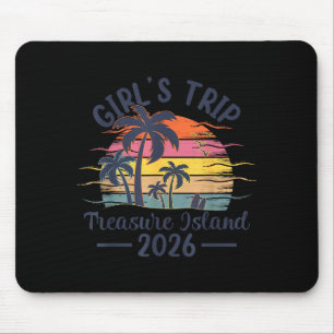 Schatzinsel Mädchen Reise 2026 Grafik Kunst Mousepad