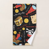 Schatzinsel Party Pirate Badetuch Set (Handtuch)