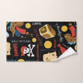 Schatzinsel Party Pirate Badetuch Set (Handtuch)