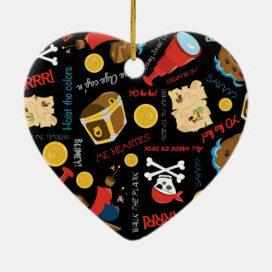 Schatzinsel Party Pirate Keramik Ornament