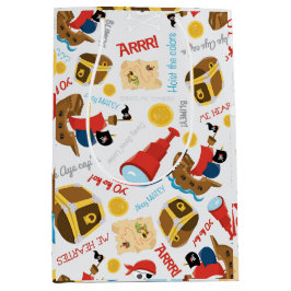 Schatzinsel Party Pirate Mittlere Geschenktasche Geschenktüte
