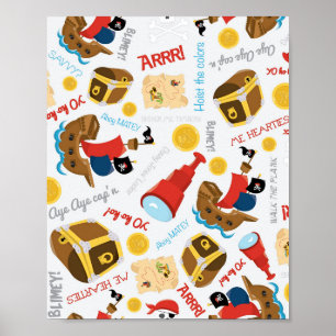 Schatzinsel Party Pirate Poster