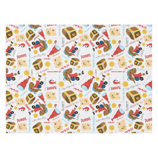 Schatzinsel Party Pirate Tablecloth Tischdecke (Vorderseite (Horizontal))