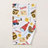 Schatzinsel Party Pirates Badetuch Set (Handtuch)