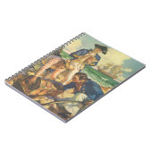 Schatzinsel, Piraten der Vintagen Märchen Notizblock (Linke Seite)