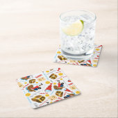 Schatzinsel Rechteckiger Pappuntersetzer (Vor Ort)