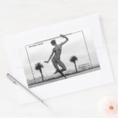 Schatzinsel und die tanzenden Frauen Rechteckiger Aufkleber (Umschlag)