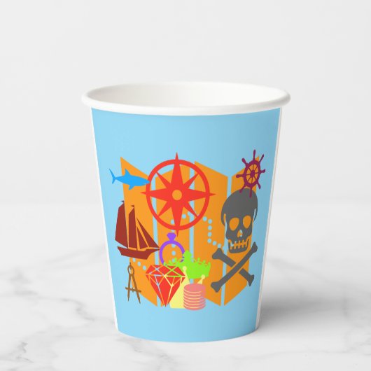 SchatzjagdCollage Pappbecher (Rückseite)