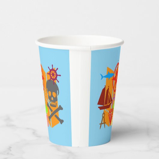 SchatzjagdCollage Pappbecher (Rechts)