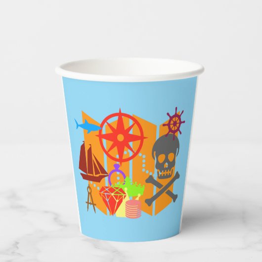 SchatzjagdCollage Pappbecher (Vorderseite)