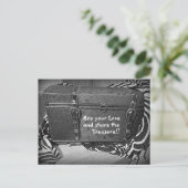 Schatzkarte der Liebe Postkarte (Stehend Vorderseite)