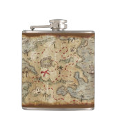 Schatzkarte Flachmann (Vorderseite)