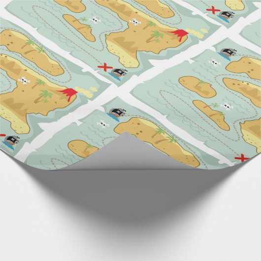 Schatzkarte Geschenkpapier (Ecke)