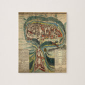 Schatzkarte im Mittelalter Puzzle (Vertikal)