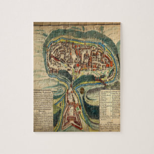 Schatzkarte im Mittelalter Puzzle