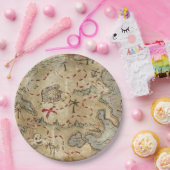 Schatzkarte Pappteller (Party)