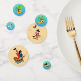 Schatzkarte Pink Girl Pirate Geburtstagsparty Konfetti