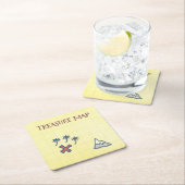 Schatzkarte Pirate Party Rechteckiger Pappuntersetzer (Vor Ort)