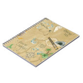 Schatzkarte SpiralNotebook Notizblock (Linke Seite)