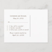 Schatzkarte UAWG Postcard, Beige Einladungspostkarte (Rückseite)