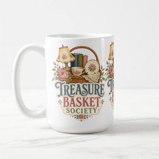 Schatzkorb Gesellschaft Cottagecore Kaffeetasse (Links)