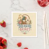 Schatzkorb Gesellschaft Cottagecore Serviette (Beispiel)
