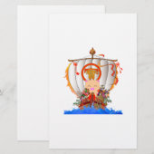 Schatzschiff Briefpapier (Vorne/Hinten)