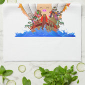 Schatzschiff Geschirrtuch (Gefaltet)