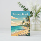 Schatzstrand Jamaika Postkarte (Stehend Vorderseite)