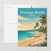 Schatzstrand Jamaika Postkarte (Vorne/Hinten)