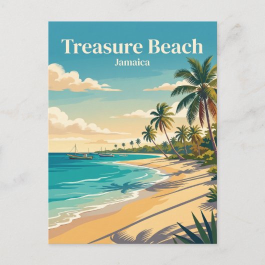 Schatzstrand Jamaika Postkarte (Vorderseite)