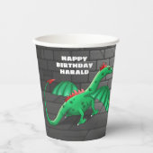 Schatzsuche des Drachen Pappbecher (Vorderseite)
