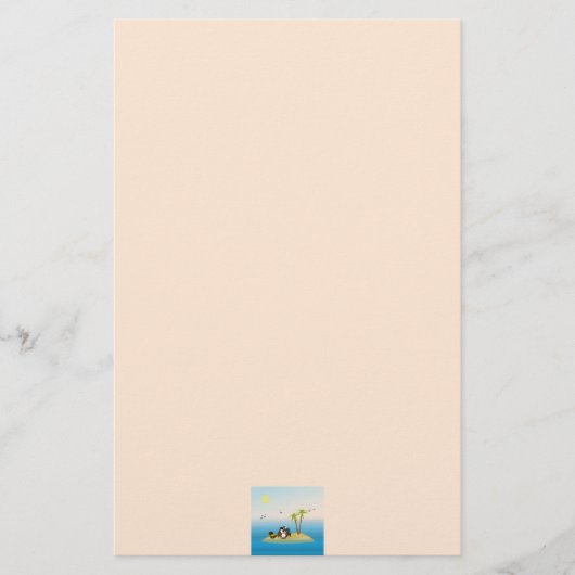 Schatzsuche Eule Briefpapier (Vorderseite)