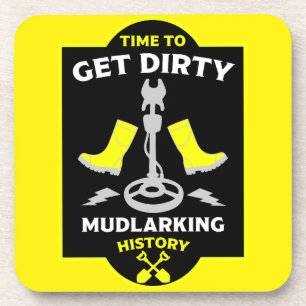 Schatzsuche im Schlamm Getränkeuntersetzer