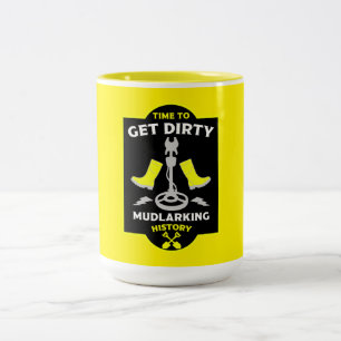 Schatzsuche im Schlamm Zweifarbige Tasse