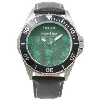 Schatzsuche Time Green Rock Collector Rockhound Armbanduhr