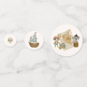 Schatzsucher Pirate Birthday Konfetti (Vorderseiten)