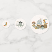 Schatzsucher Pirate Birthday Konfetti (Rückseiten)