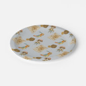 Schatzsucher Pirate Birthday Pappteller (Schrägansicht)