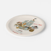 Schatzsucher Pirate Birthday Pappteller (Schrägansicht)