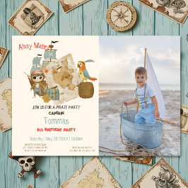 Schatzsucher Pirate Foto Geburtstag Einladung