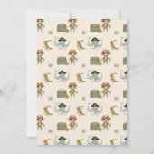 Schatzsucher Pirate Foto Geburtstag Einladung (Rückseite)