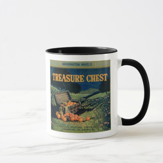 Schatztruhe (Feldversion) Orange Label Tasse (Rechts)
