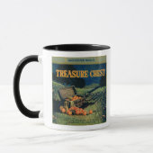 Schatztruhe (Feldversion) Orange Label Tasse (Links)