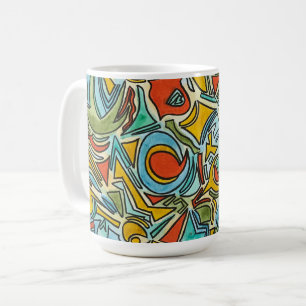 Schatztruhe - Fette Farbige Wasserfarbenkunst Kaffeetasse
