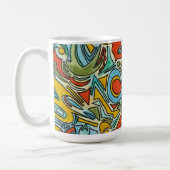 Schatztruhe - Fette Farbige Wasserfarbenkunst Kaffeetasse (Links)
