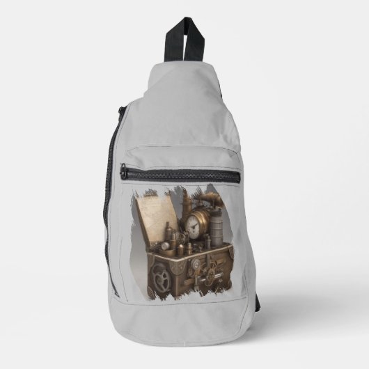 Schatztruhe mit Gängen Crossbody Bag (Vorderseite)