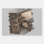 Schatztruhe mit Gängen Geschenkpapier Set (Vorderseite)